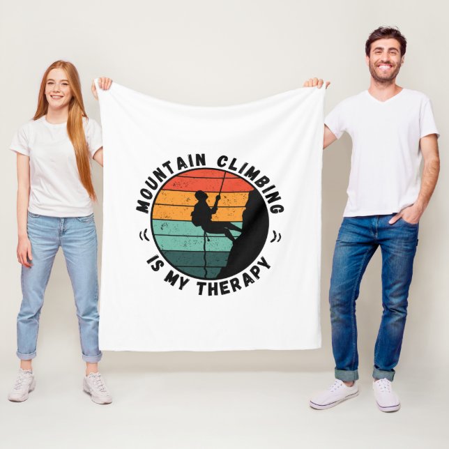 Bergsklimatet är mitt terapiområde Fleece Blanket (På plats)
