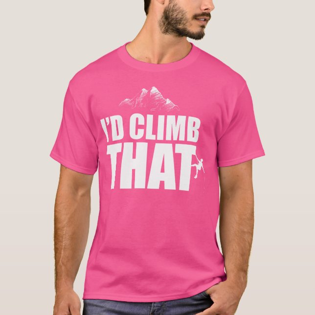 Bergsklimatsfartyg vid Sten Klimatning I D Klib T Shirt (Framsida)