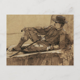 Bergsklippning vid Winslow Homer Vykort