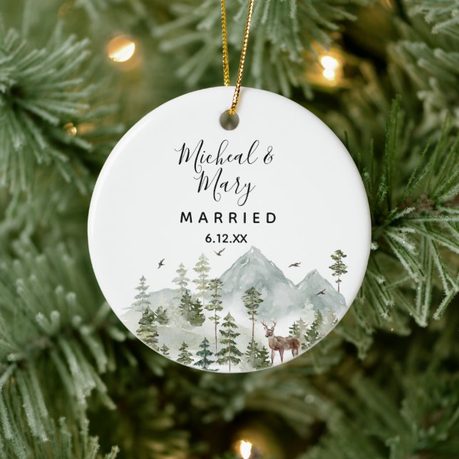 Bergskog Träd Bröllop Ornament Gift (Träd)