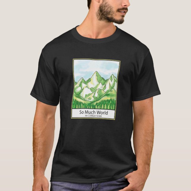 Bergskogar i landskapet Träd T Shirt (Framsida)