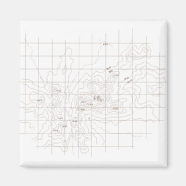 Bergskontur karta - Toubkal Magnet (Framsidan)