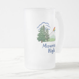 Bergslägets Logotyp Frosted Mugg Stein