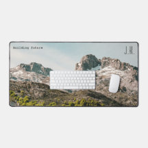 Bergslandschaft (Anpassad text och initialer)