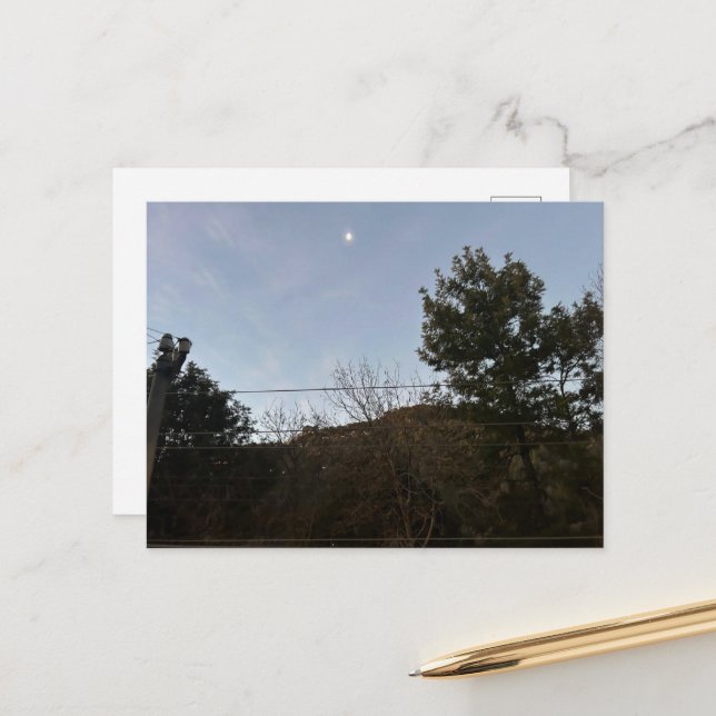 Bergslandschaft blir vykort (Fram/Back In Situ)