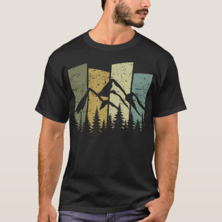 Bergslandschaft Skog Träd Natur T Shirt