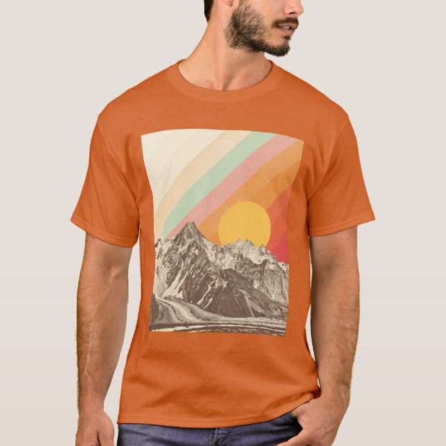 Bergslandskap 1 familjevän t shirt (Framsida)