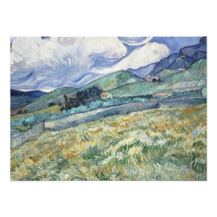 Bergslandskap av Van Gogh Fototryck