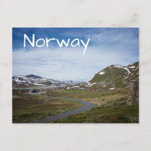 Bergslandskap i vykort för Norge