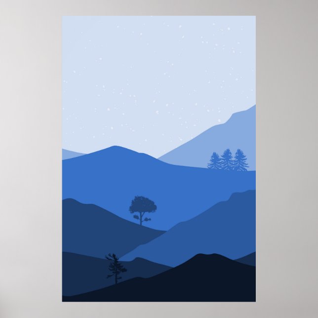 Bergslandskap Poster (Framsidan)