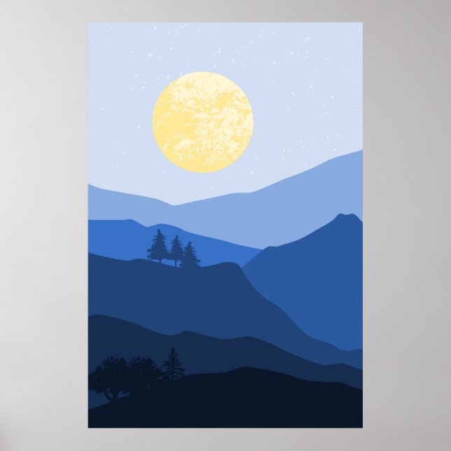 Bergslandskap Poster (Framsidan)