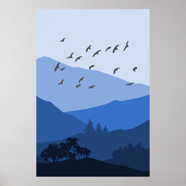 Bergslandskap Poster (Framsidan)