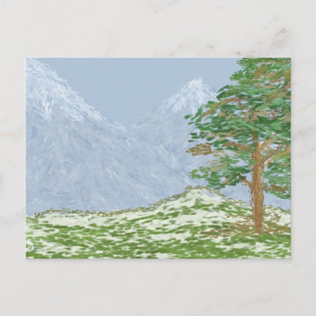 Bergslandskap Vykort (Framsida)