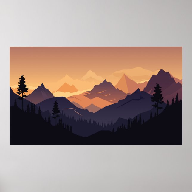 Bergslandskapet äventyr poster (Framsidan)