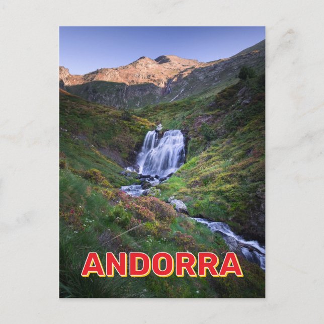 Bergslandskapet i Andorra Vykort (Framsida)