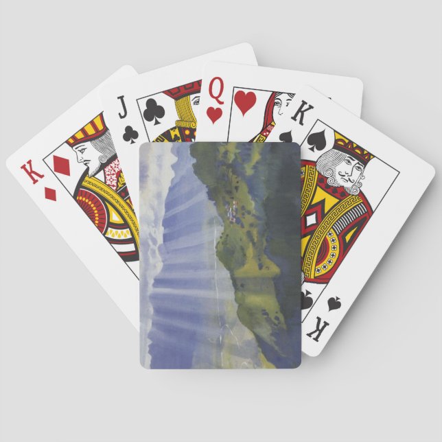 Bergslandskapet i Schweiz (Serebriakova) Casinokort (Baksidan)