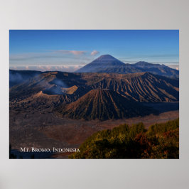 Bergslandskapets Bromo Indonesia Travel Poster