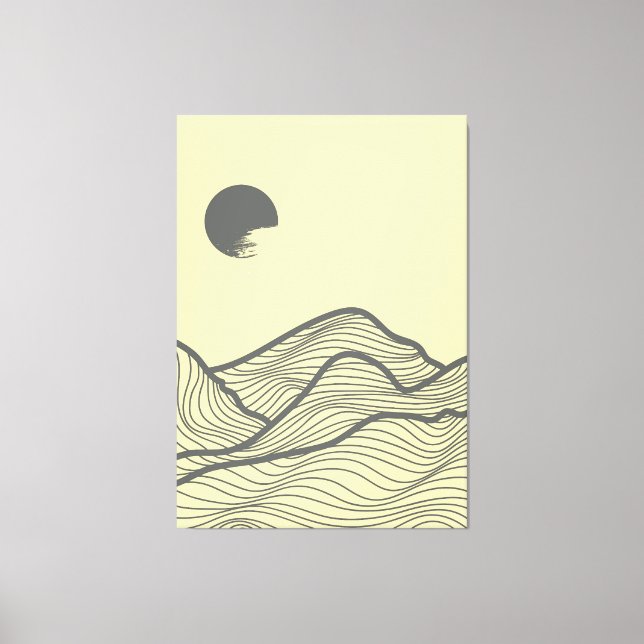 Bergslayout Canvastryck (Framsida)