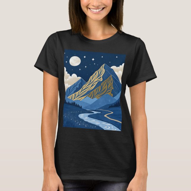 Bergsmånlysa T Shirt (Framsida)