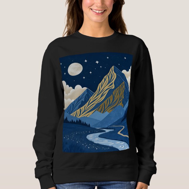 Bergsmånlysa T Shirt (Framsida)