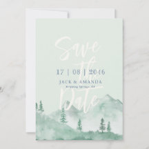 Bergsmassivet bröllop spara datum