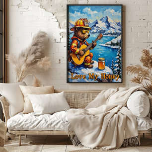 Bergsmassor: Björns alpregia Poster