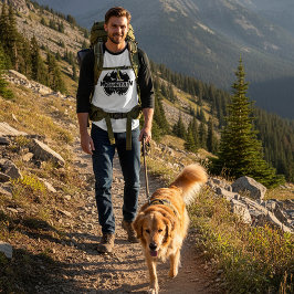 Bergsmästare, vandrare/cyklist t shirt