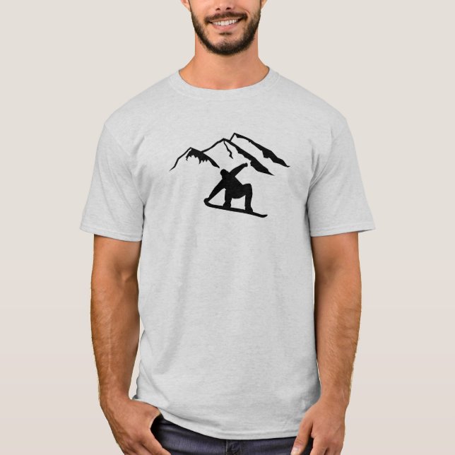 Bergsnowboarding Tee Shirt (Framsida)