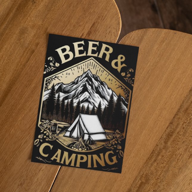Bergsöl och camping vykort (Skapare uppladdad)