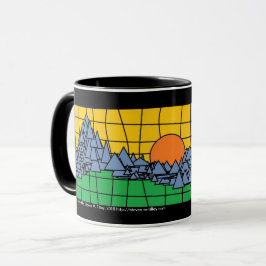 Bergsolnedgång Mugg