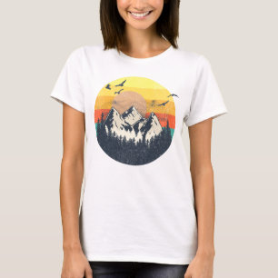 Bergsolnedgång T Shirt