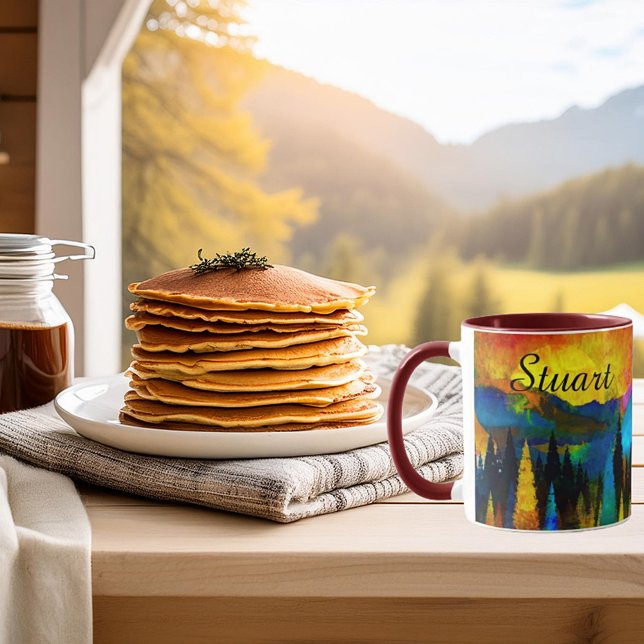 Bergsolnedgången personlig mugg (Skapare uppladdad)