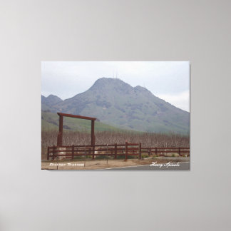 Bergsområde för avskiljare canvastryck