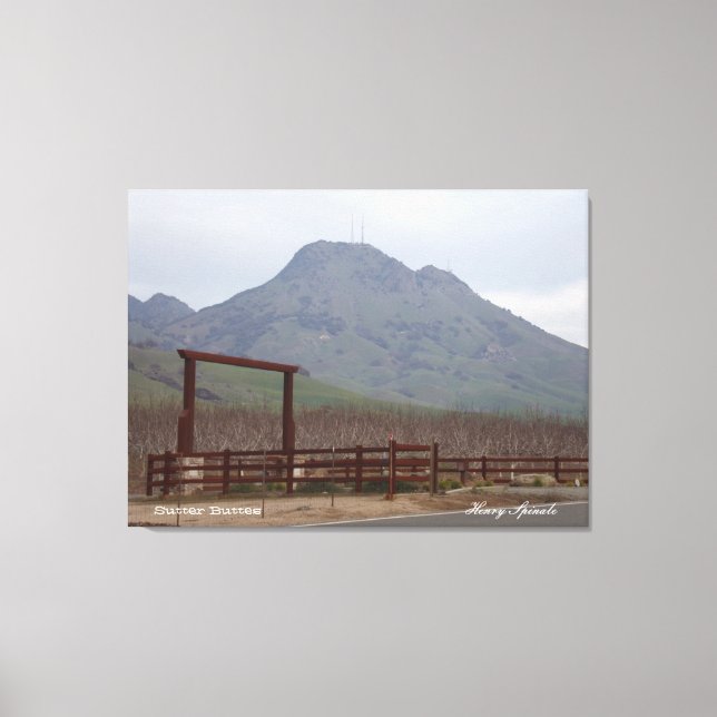 Bergsområde för avskiljare canvastryck (Framsida)