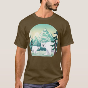 Bergsområden Arktiska Polarna för vilda djur och v T Shirt