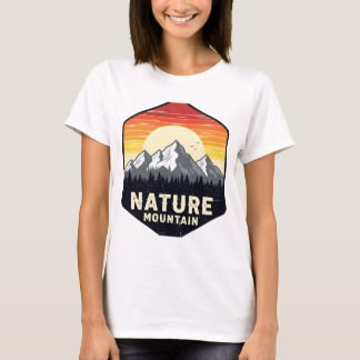 Bergsområden Äventyr Retro Travel Design T Shirt