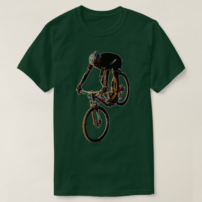 Bergsområden Biker T Shirt (Design framsida)