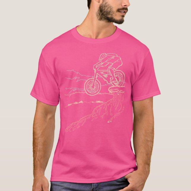 Bergsområden Biker T Shirt (Framsida)
