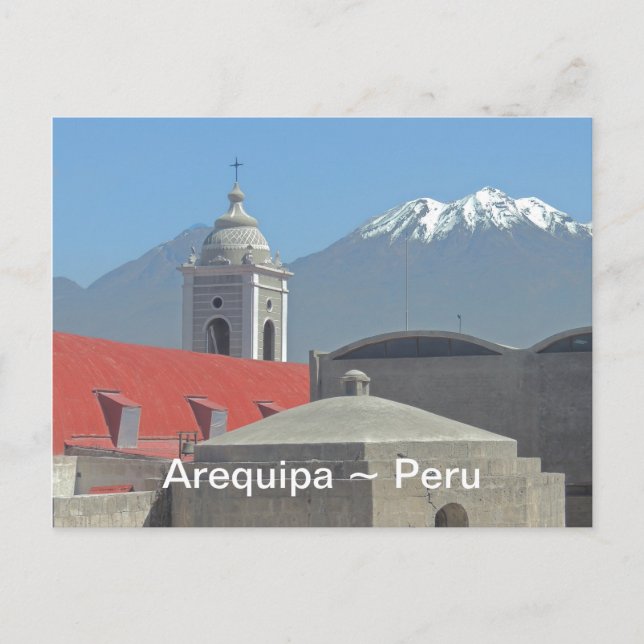 Bergsområden i Arekpa Peru Vykort (Framsida)