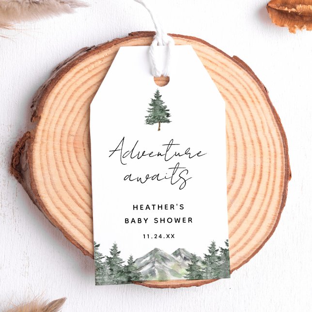 Bergsområden i Äventyr väntar på Tack Presentetikett (Skapare uppladdad)