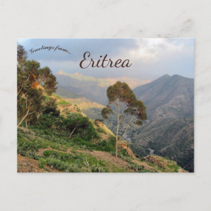 Bergsområden i Eritrea Afrika Vykort