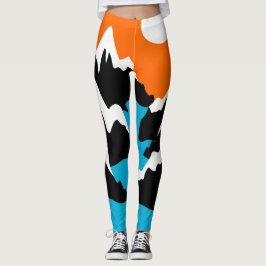 Bergsområden i flodslandskapet leggings