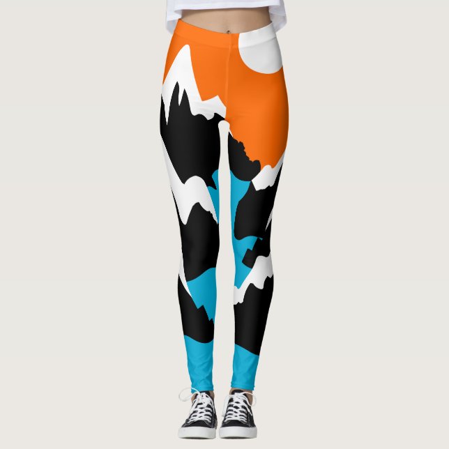 Bergsområden i flodslandskapet leggings (Framsida)