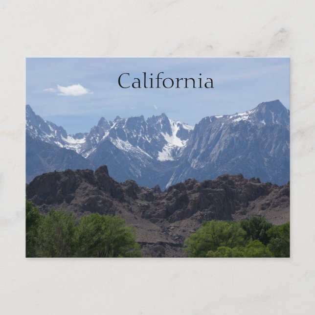 Bergsområden i Lone Gräs, Kalifornien Vykort (Framsida)