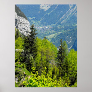 Bergsområden i Schweiz alpernor Poster