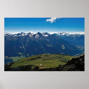 Bergsområden i Schweiz Poster