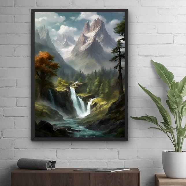 Bergsområden - natur och landskapskonst poster (Skapare uppladdad)