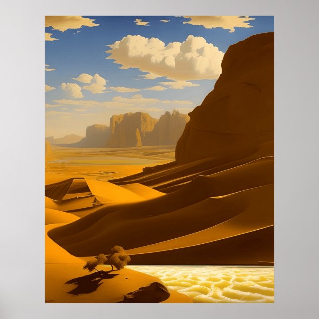 Bergsområden och träd poster (Framsidan)