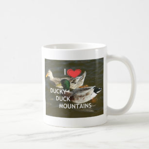 Bergsområdena Ducky anka. Kaffemugg