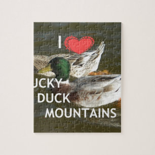 Bergsområdena Ducky anka. Pussel